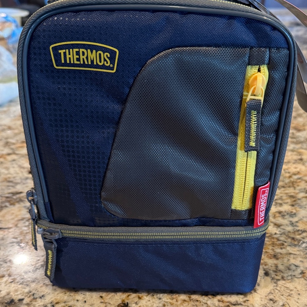 Thermos Blue and Gray Lunch Bag